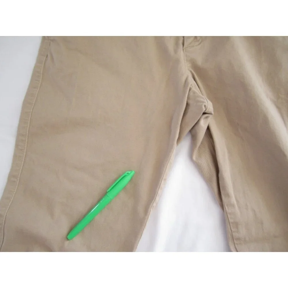 Men'sJ Crew Flex Athletic Slim Brown Pants Sz W33, L30 (MP415)